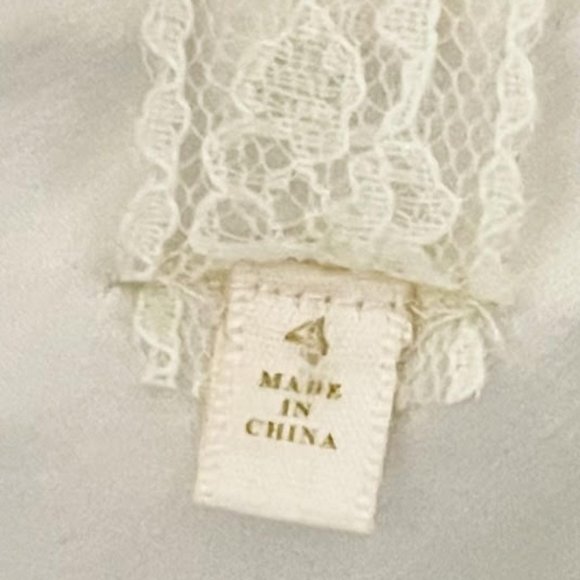 Rachel Roy Size 4 Metallic Embroidered Crewneck Capped Sleeve Belted  Dr… - Picture 6 of 12